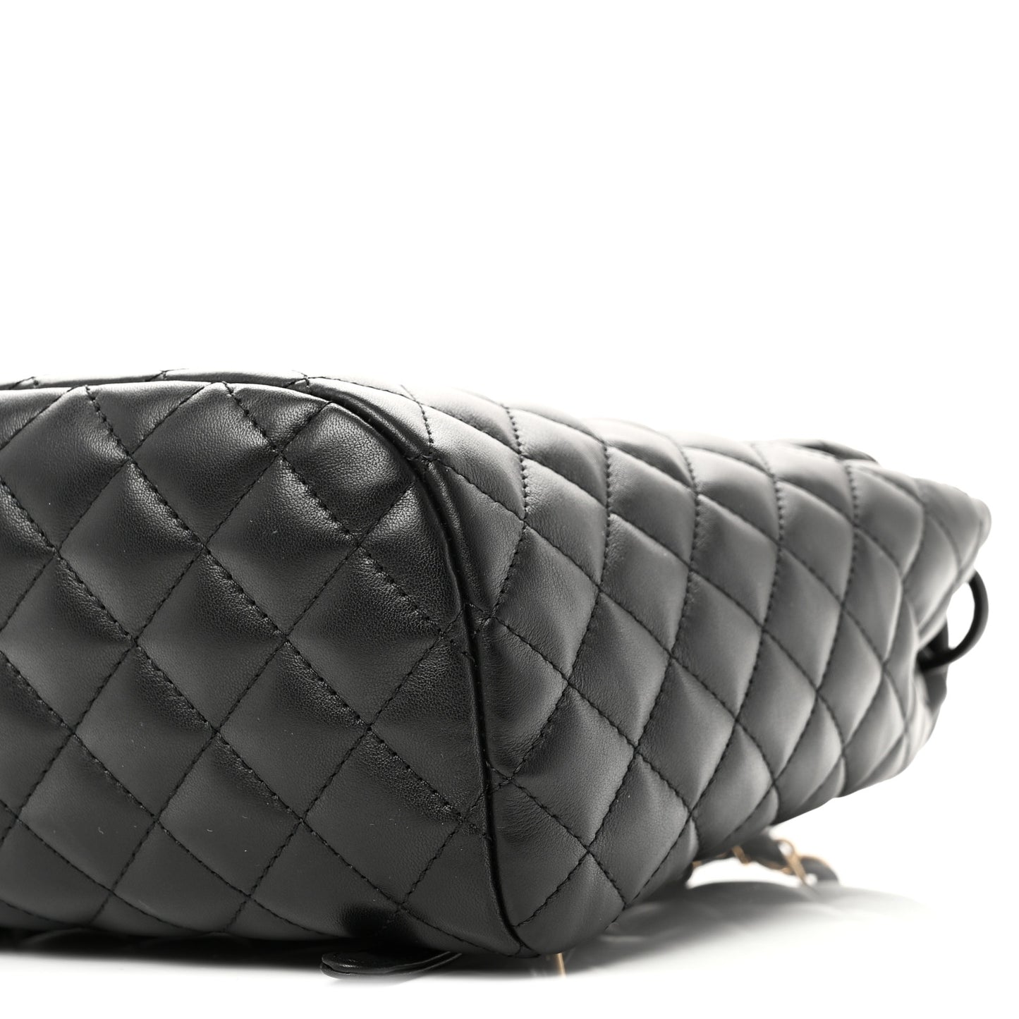 Lambskin Quilted Small Urban Spirit Backpack Black