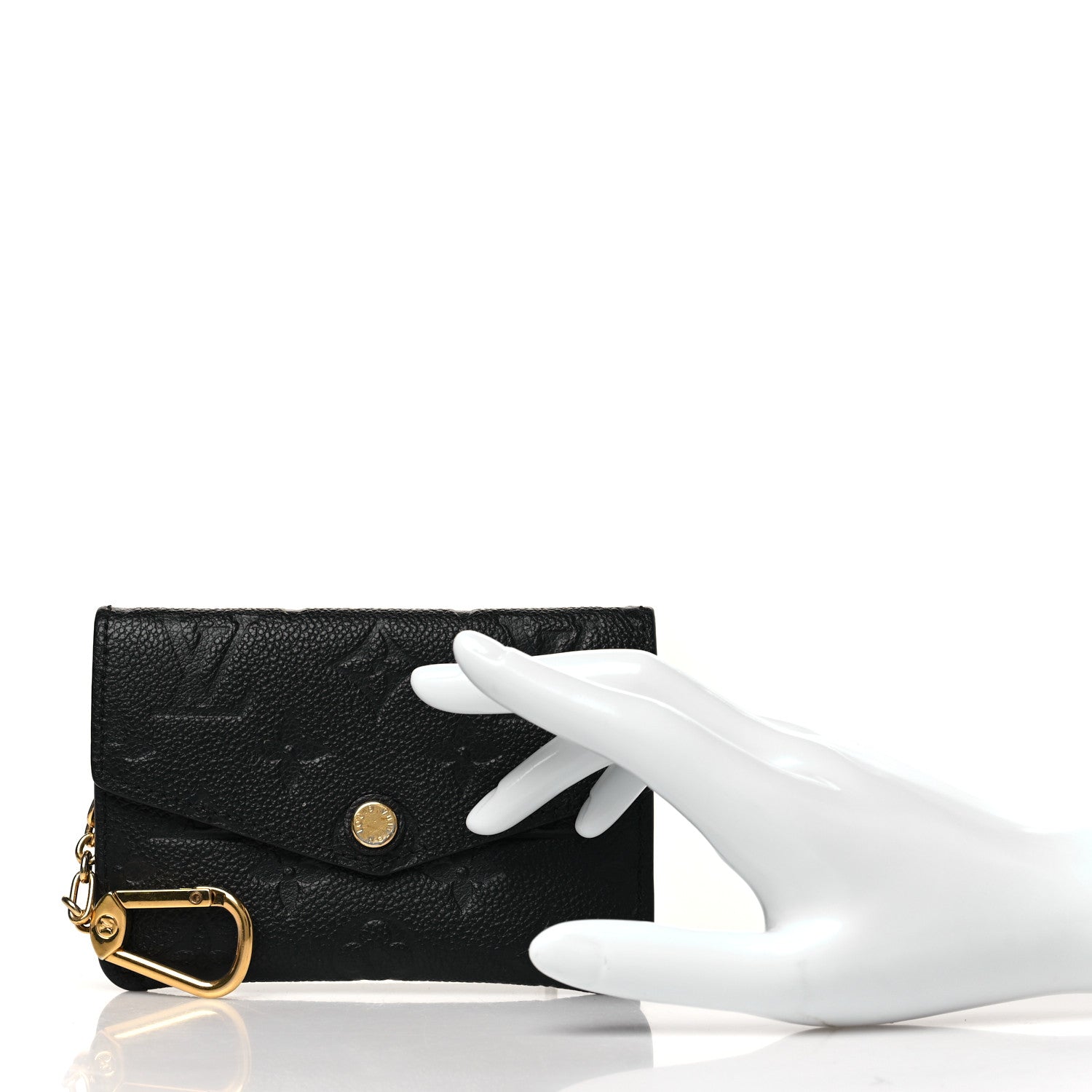 Louis Vuitton Empreinte Key Pouch Black 2 of 8