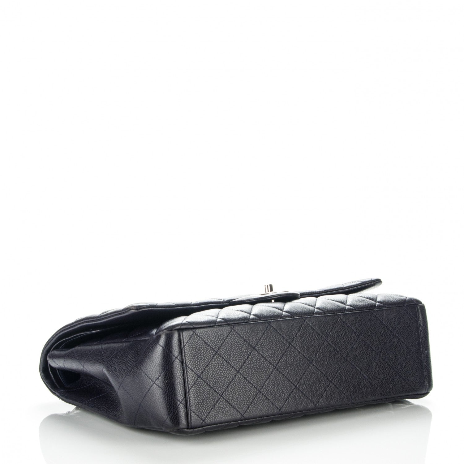 Chanel Caviar Quilted Maxi Double Flap Navy Blue 4 of 8