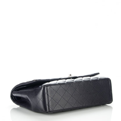 Chanel Caviar Quilted Maxi Double Flap Navy Blue 4 of 8