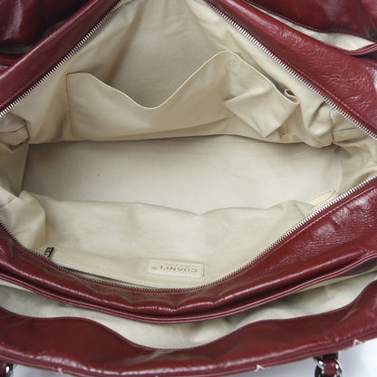 Chanel Glazed Goatskin Double Stitch Shoulder Bag Rouge 6 of 17