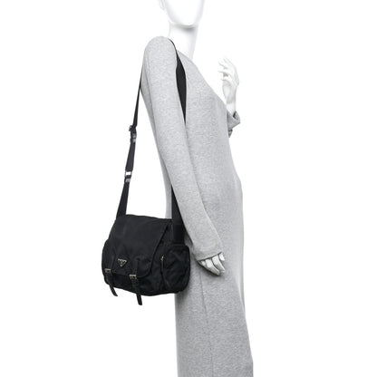 Prada Nylon Vela Sport Messenger Bag Black 2 of 11