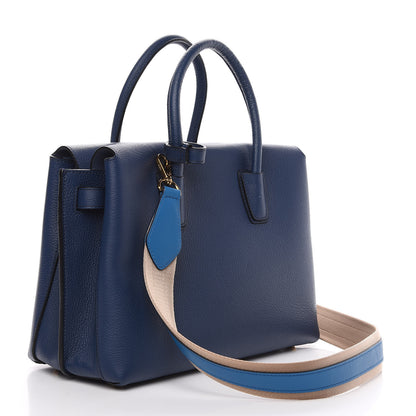 MCM Grained Calfskin Medium Milla Tote Navy 2 of 8