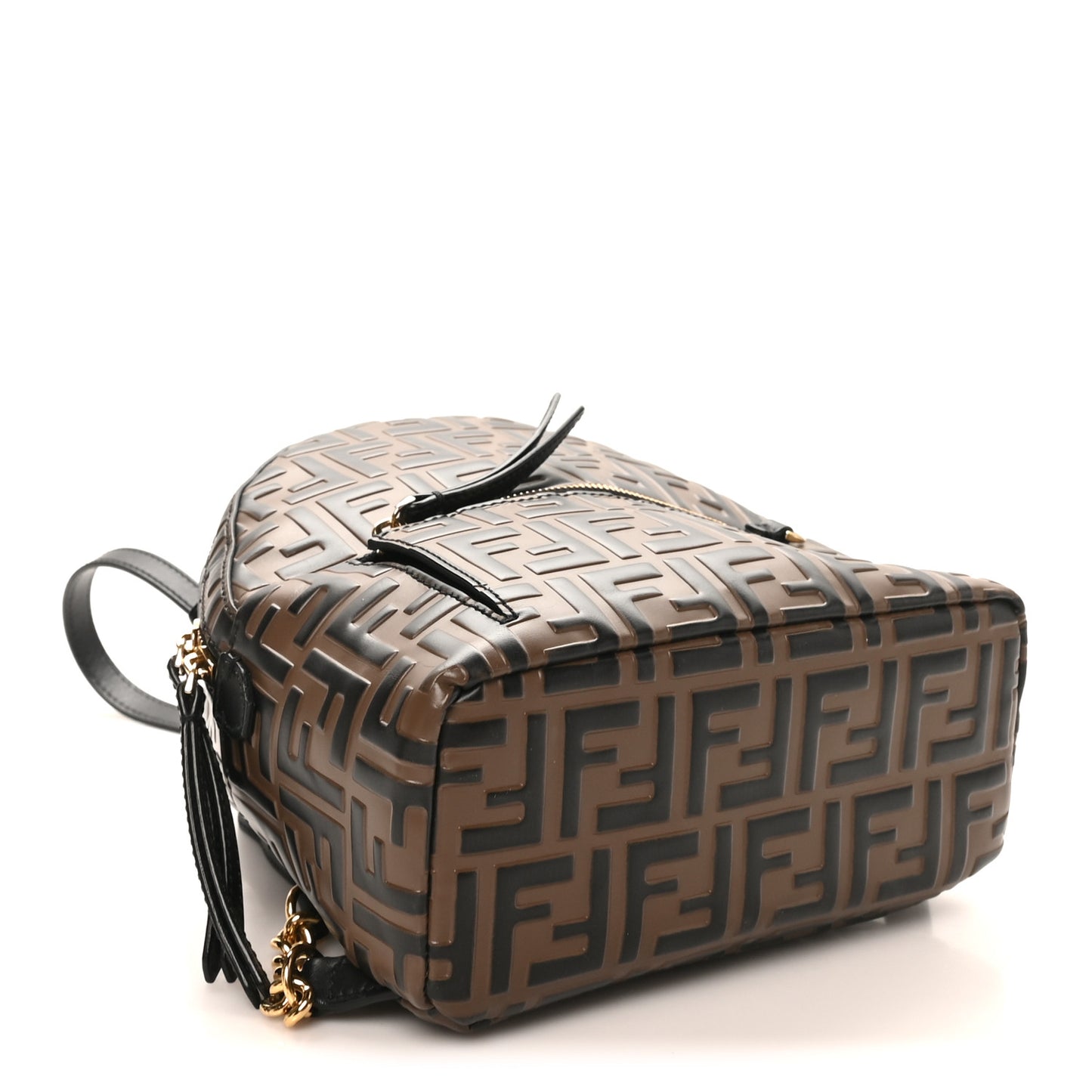 Vitello Bi-Color FF 1974 Embossed Mini Backpack Maya Black