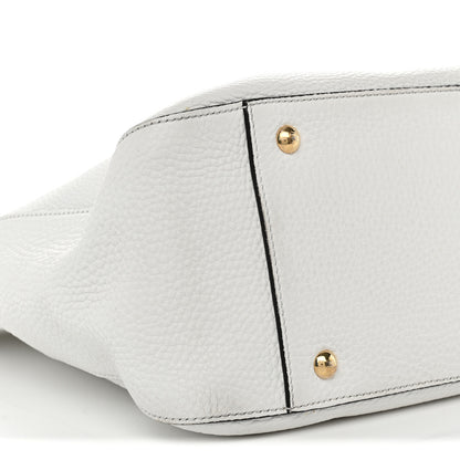 Fendi Vitello Glacier Medium FF Tote White 8 of 11