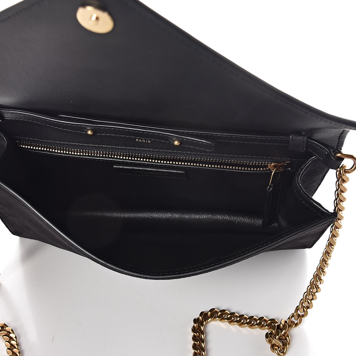 Saint Laurent Suede Calfskin Monogram Le Sept Chain Bag Black 5 of 8