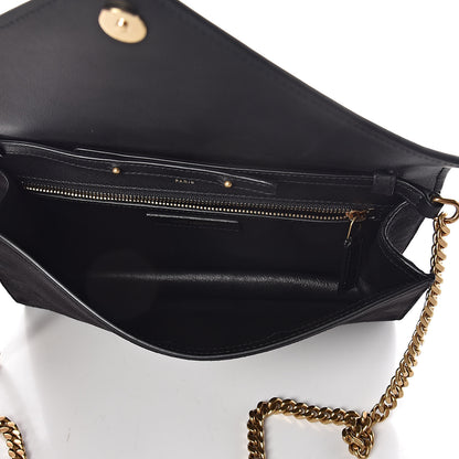 Saint Laurent Suede Calfskin Monogram Le Sept Chain Bag Black 5 of 8
