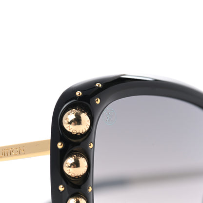 Louis Vuitton Oversized Studded Sunglasses Z1126W Black 7 of 10