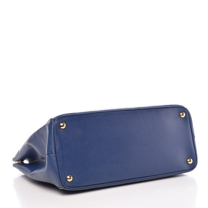 Prada Saffiano Lux Parabole Tote Bleuette 4 of 12