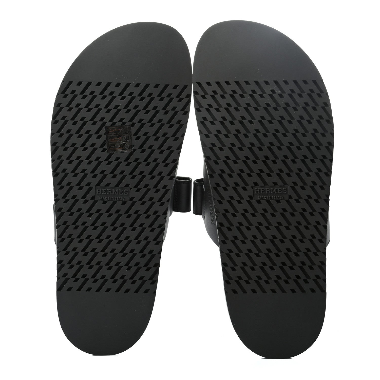Hermes Calfskin Womens Chypre Sandals 40 Black 5 of 8