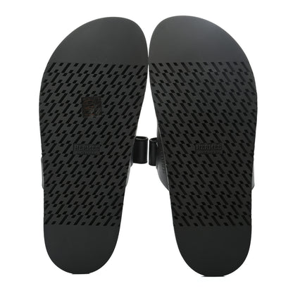 Hermes Calfskin Womens Chypre Sandals 40 Black 5 of 8