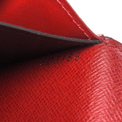 Louis Vuitton Damier Ebene Emilie Wallet Red 7 of 8
