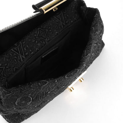 Louis Vuitton Satin Dentelle Pochette Black 5 of 7