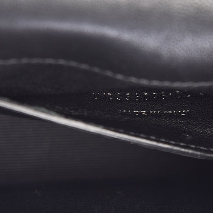 Saint Laurent Calfskin Crystal Studded Small Classic Monogram Kate Tassel Satchel Black 8 of 8