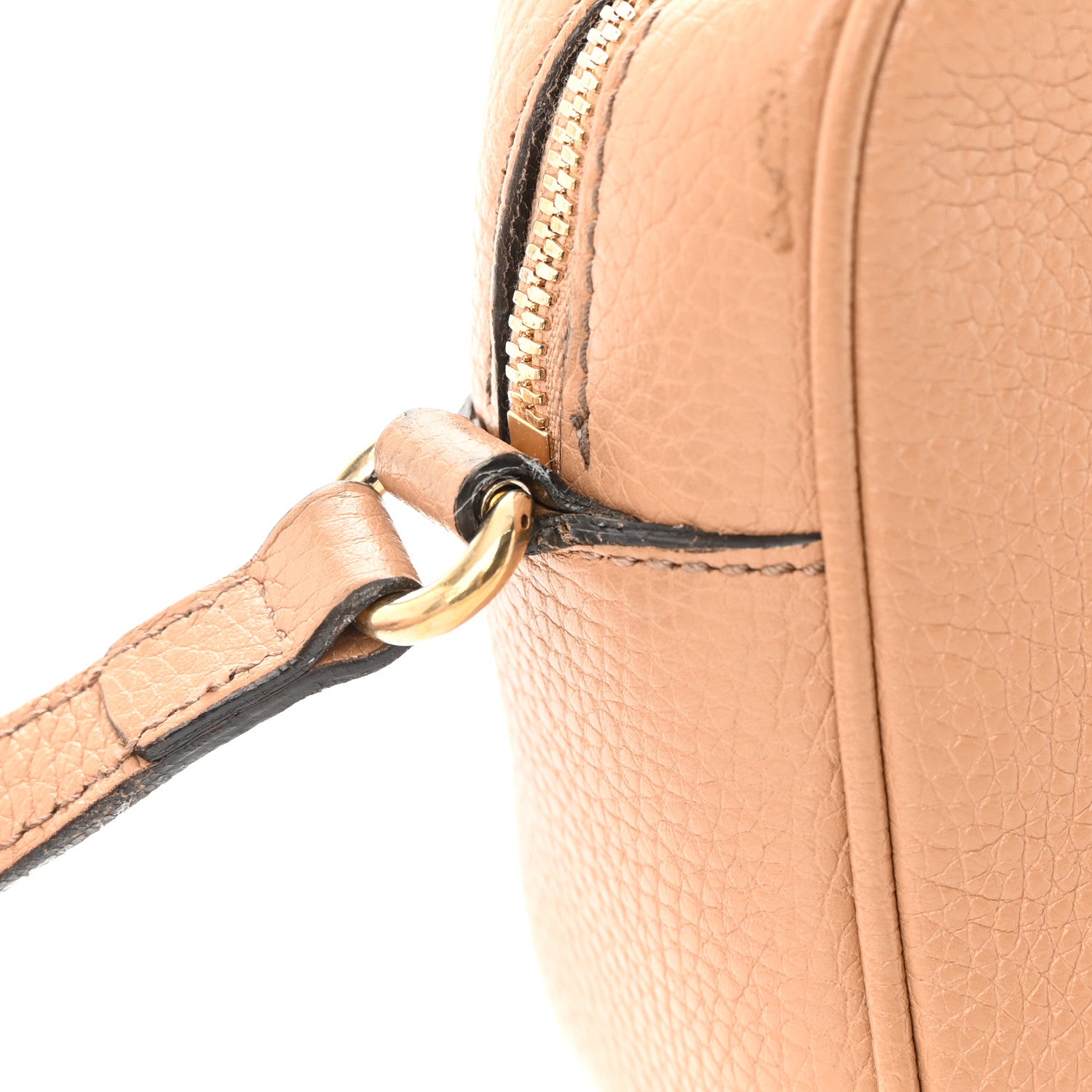 Gucci Pebbled Calfskin Small Soho Disco Bag Camelia 18 of 22