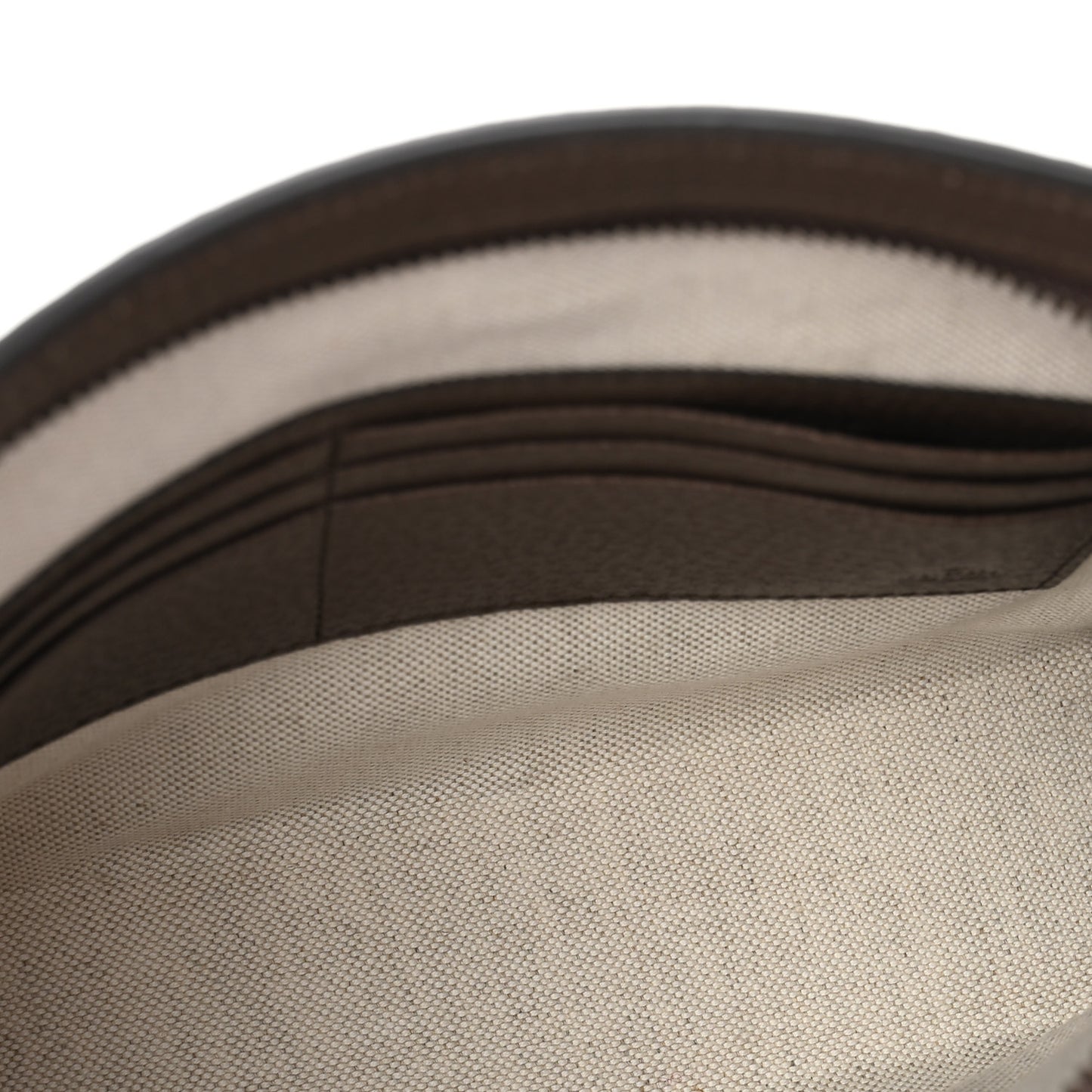 GG Supreme Monogram Textured Dollar Calfskin Web Small Ophidia Wristlet Pouch Beige Ebony New Acero