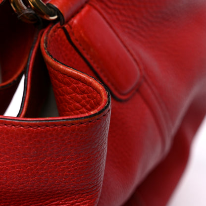 Gucci Pebbled Calfskin Medium Soho Shoulder Bag Red 23 of 24