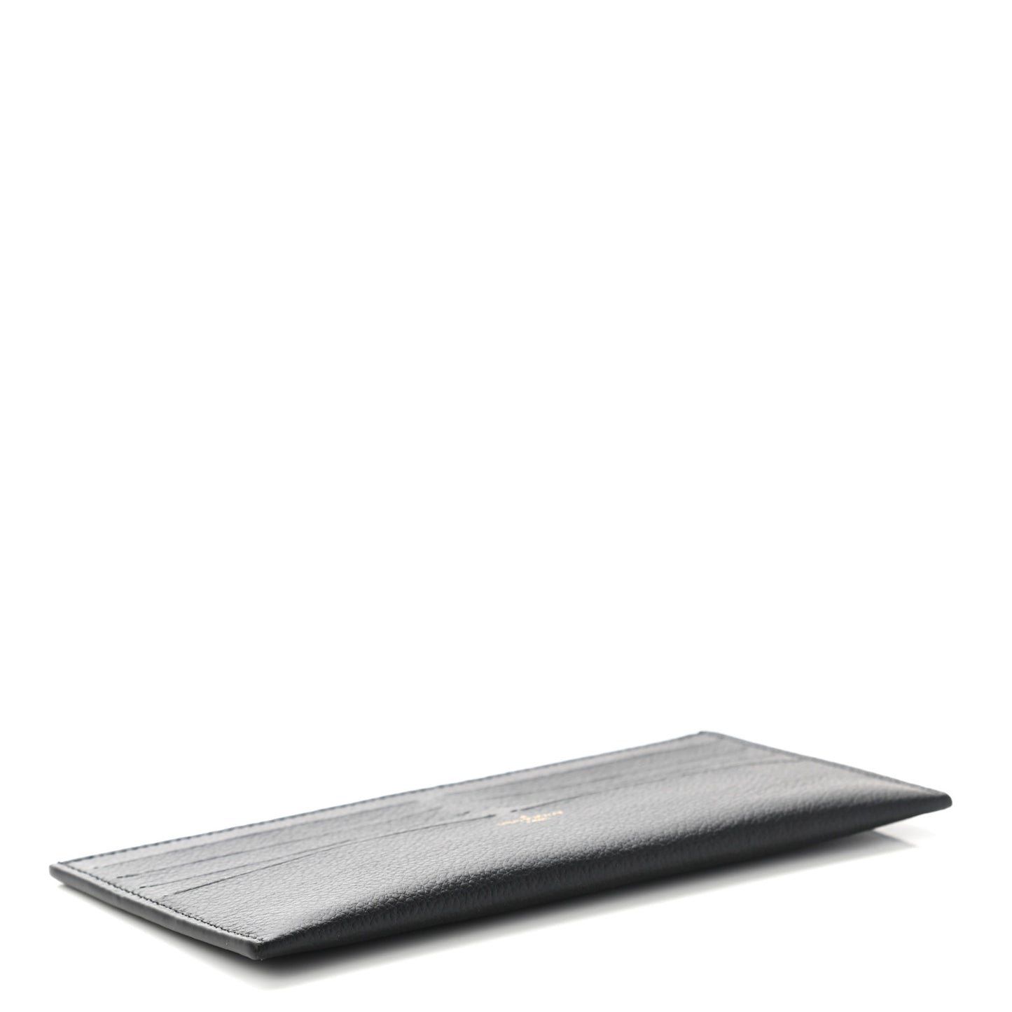 Calfskin Felicie Chain Wallet Card Holder Insert Black