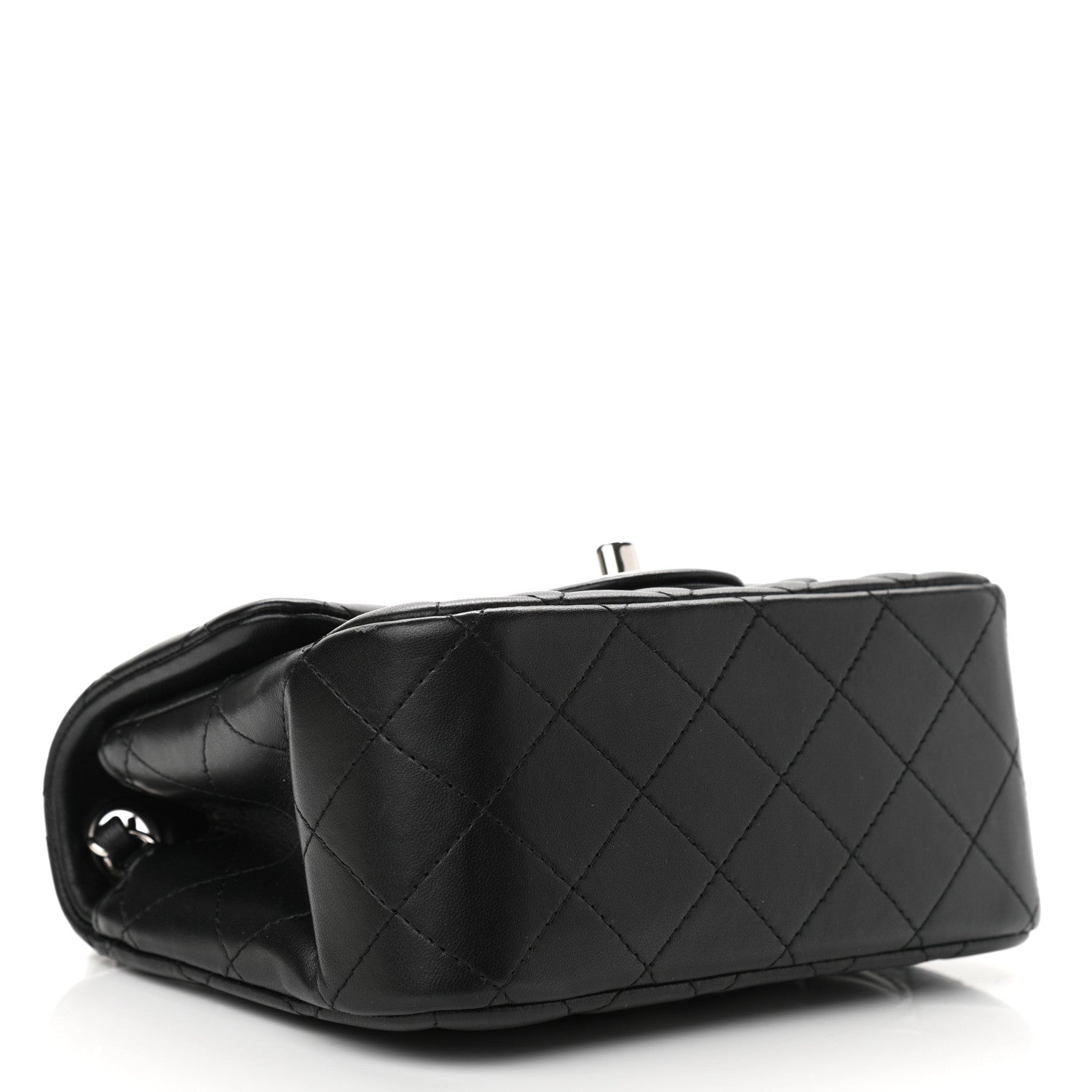 Chanel Lambskin Quilted Mini Square Flap Black 4 of 13
