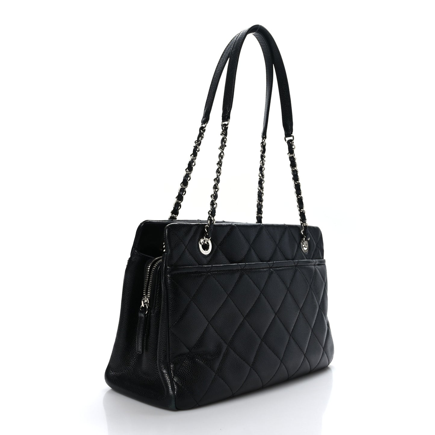 Caviar Quilted CC Timeless Soft Tote Black