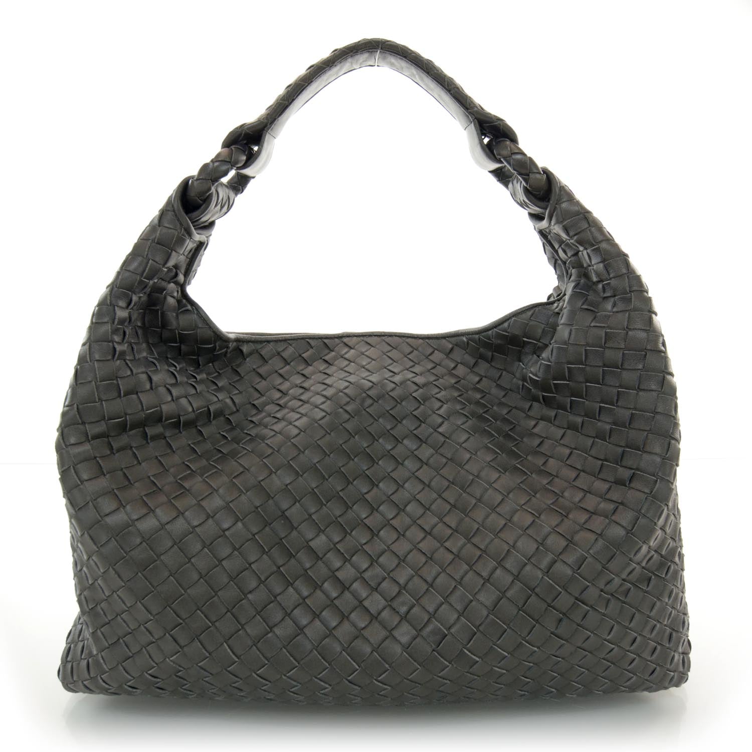Bottega Veneta Nappa Intrecciato Sloane Hobo Ferro Gray 1 of 7