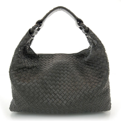 Bottega Veneta Nappa Intrecciato Sloane Hobo Ferro Gray 1 of 7