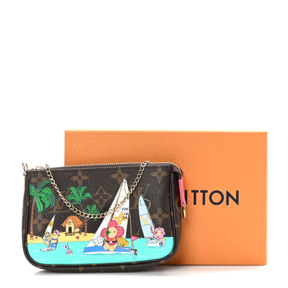 Louis Vuitton Monogram 2023 Christmas Animation Sailing Pochette Accessories Dragon Fruit Pink 10 of 10