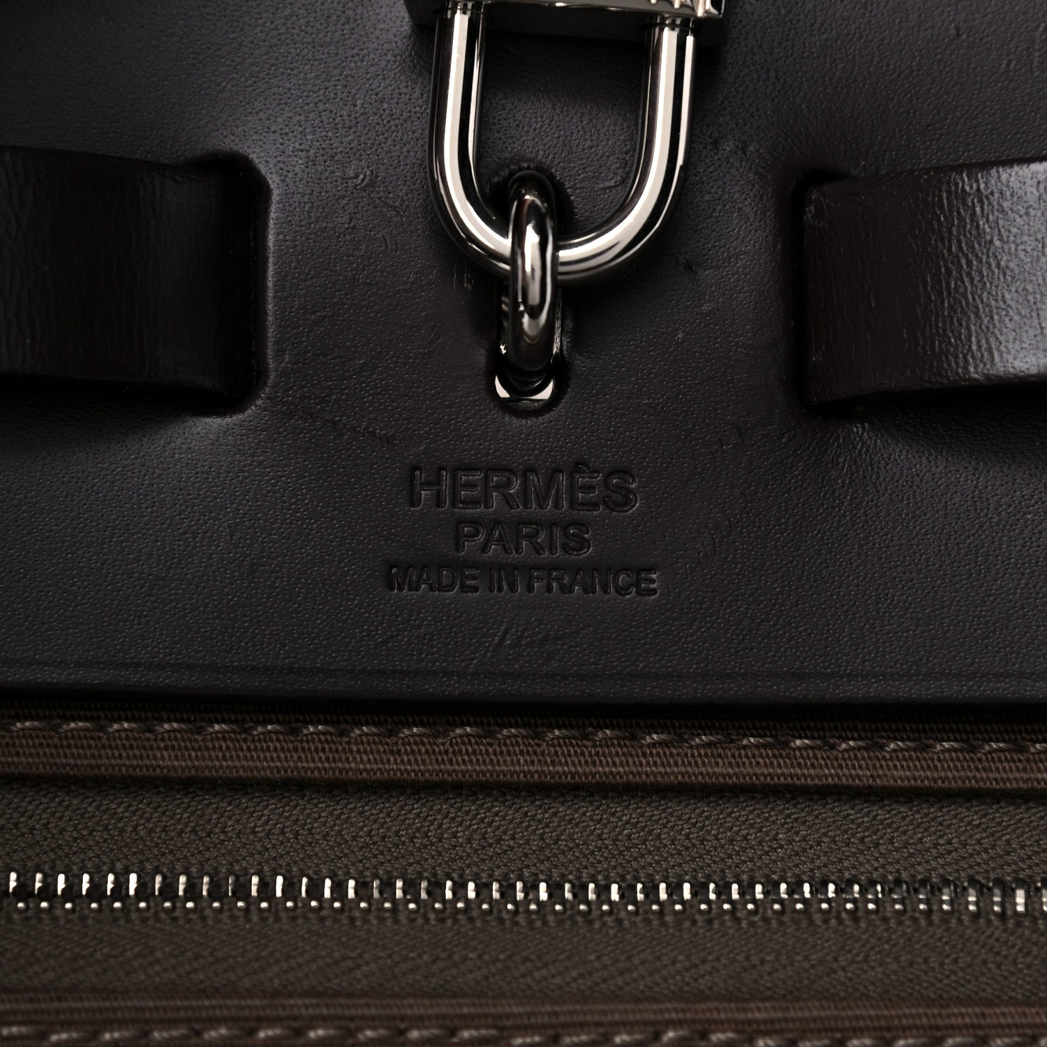 Hermes Vache Hunter Toile Herbag Zip 31 PM Etoupe Ebene 6 of 19