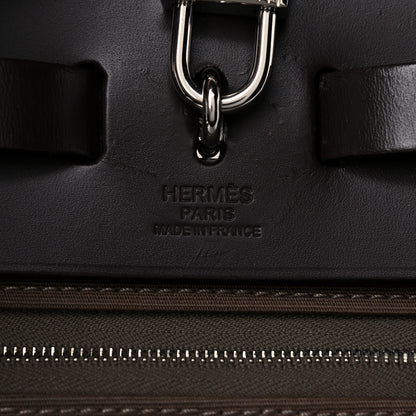 Hermes Vache Hunter Toile Herbag Zip 31 PM Etoupe Ebene 6 of 19