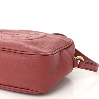 Gucci Pebbled Calfskin Small Soho Disco Bag Peonia Flower 10 of 12
