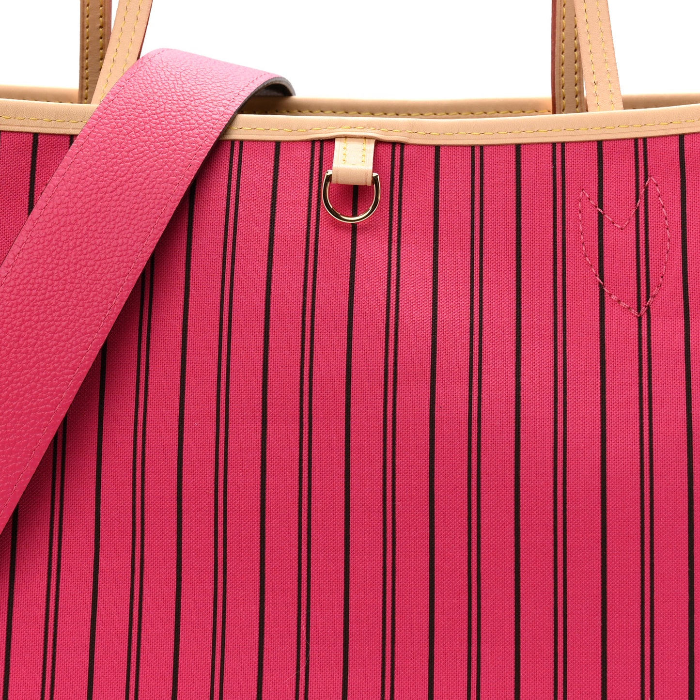 Monogram Inside Out Neverfull Bandouliere MM Rose Pondichery