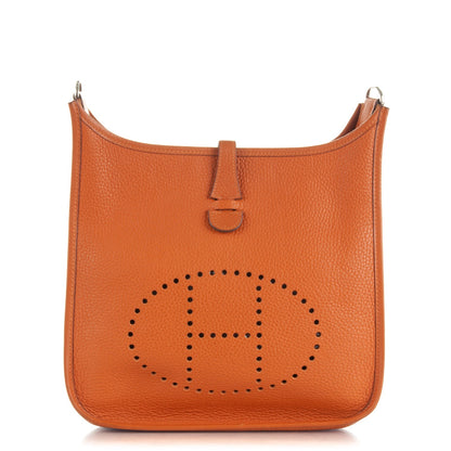 Hermes Togo Evelyne II PM Orange 1 of 10