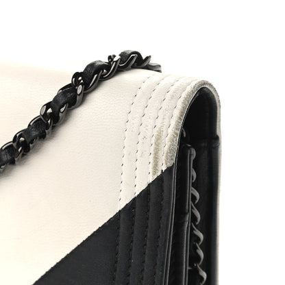 Chanel Lambskin Boy Wallet on Chain WOC So Black 11 of 17