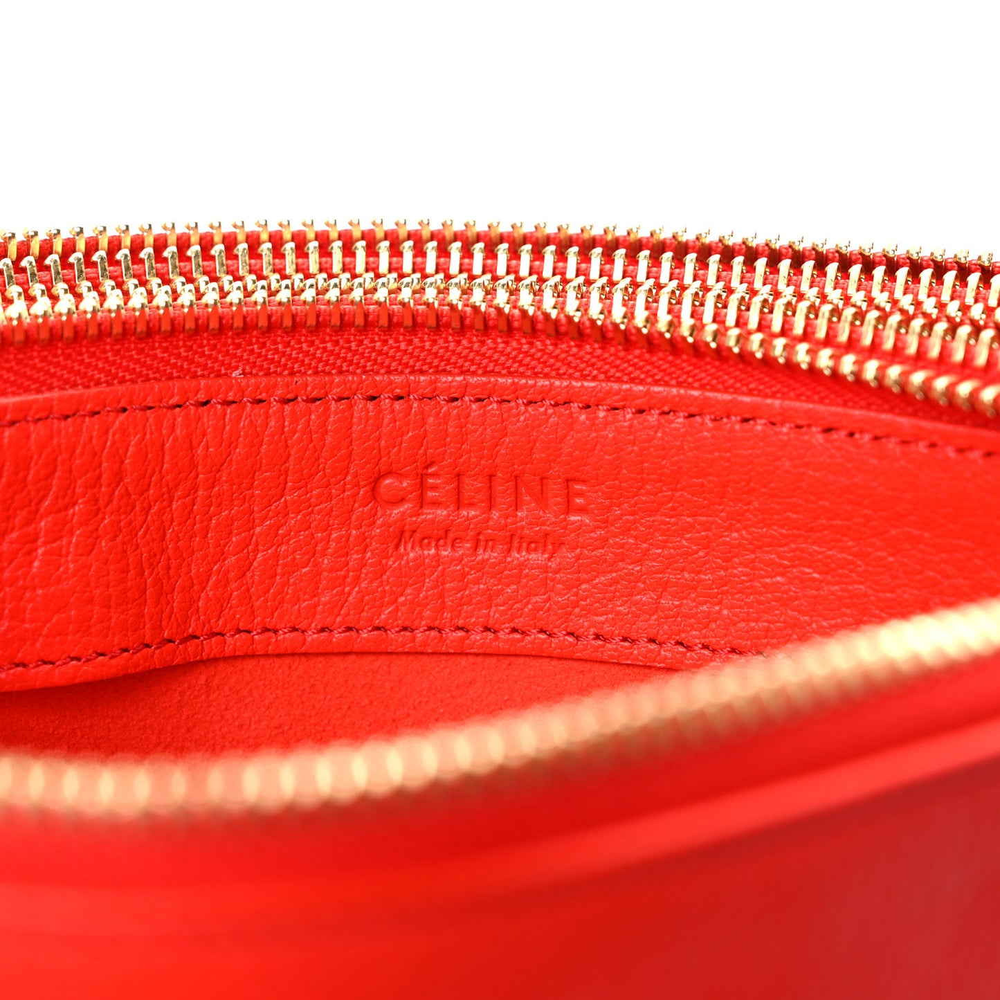 Goatskin Small Trio Crossbody Bag Alizarin
