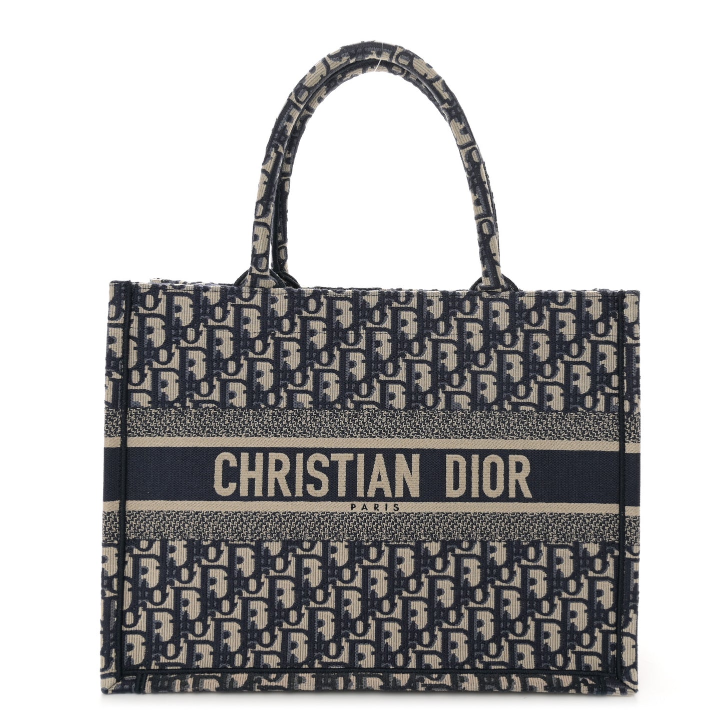 Oblique Medium Book Tote Blue Multicolor
