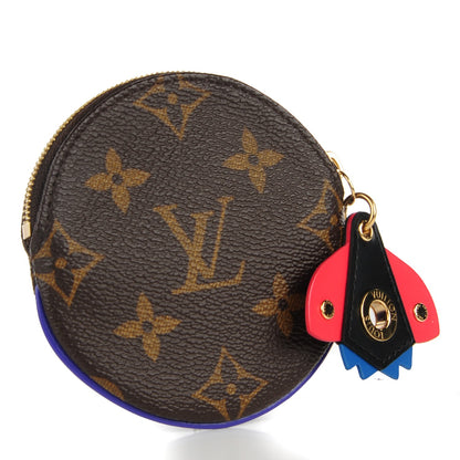 Louis Vuitton Monogram Totem Round Coin Purse Magenta 3 of 7