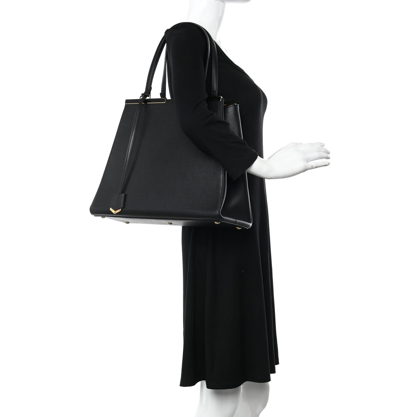 Vitello Elite Large 3Jours Tote Black