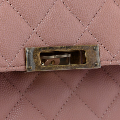 Chanel Caviar Quilted Medium Golden Class Pouch Light Pink 8 of 12