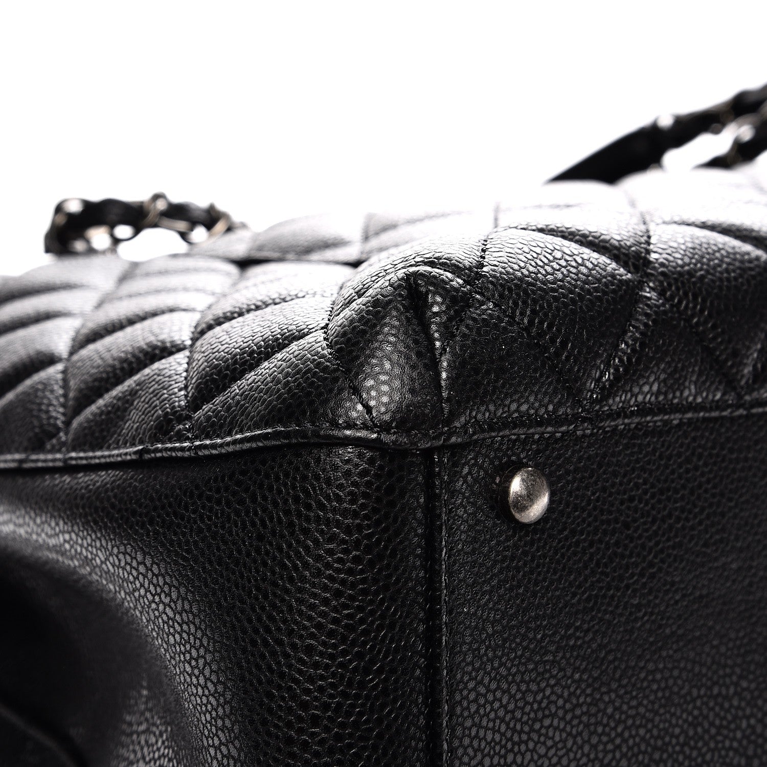 Chanel Caviar Quilted City Shopping Tote Black 9 of 10