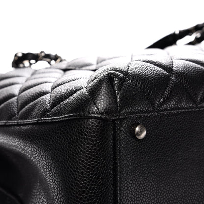 Chanel Caviar Quilted City Shopping Tote Black 9 of 10