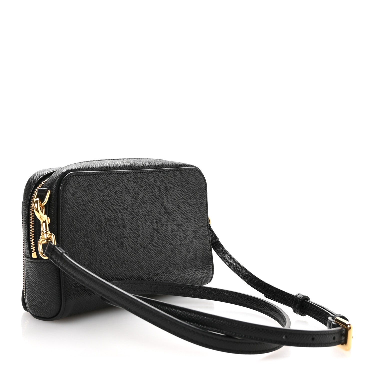 Christian Dior Grained Calfskin Caro Double Pouch Black 3 of 11