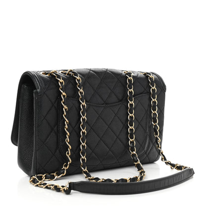 Chanel Caviar Quilted Medium CC Filigree Flap Black 3 of 15