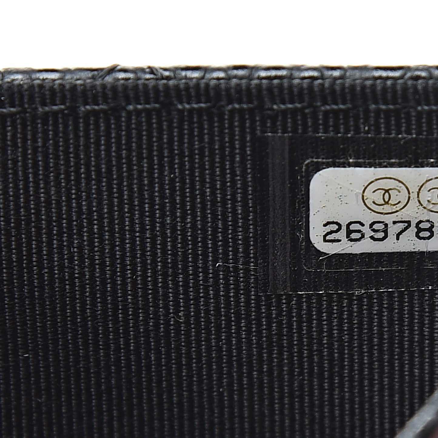 Caviar Quilted Flap Card Holder Black