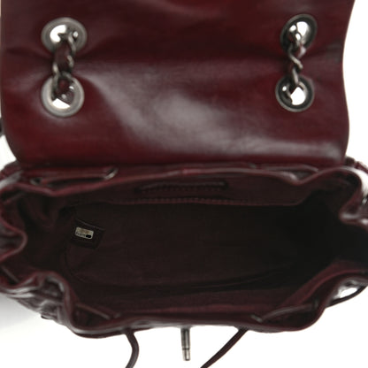 Chanel Glazed Calfskin Quilted Small Salzburg Backpack Burgundy 5 of 15