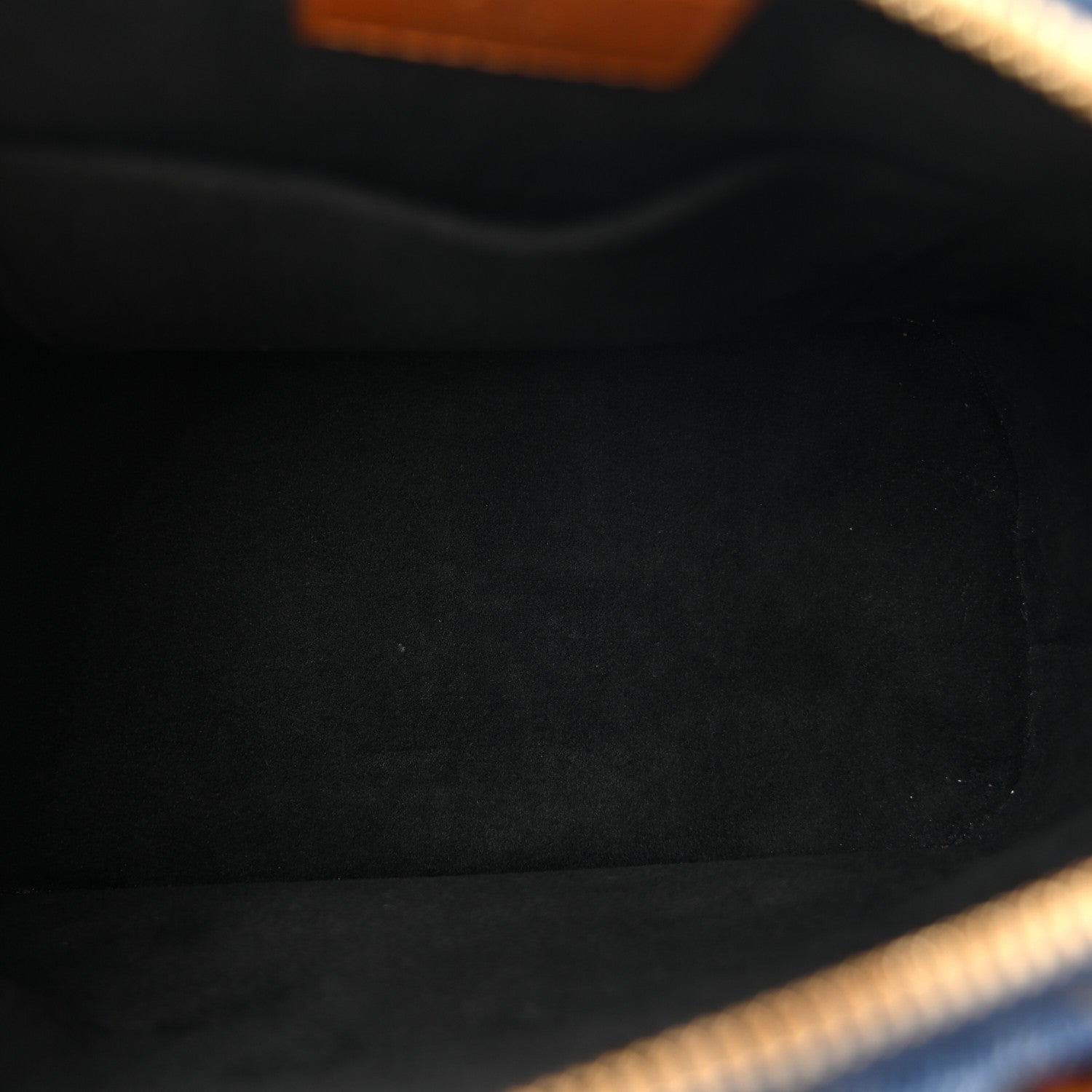 Louis Vuitton Denim Calfskin Reverse Monogram Malletage Alma BB Blue 5 of 10