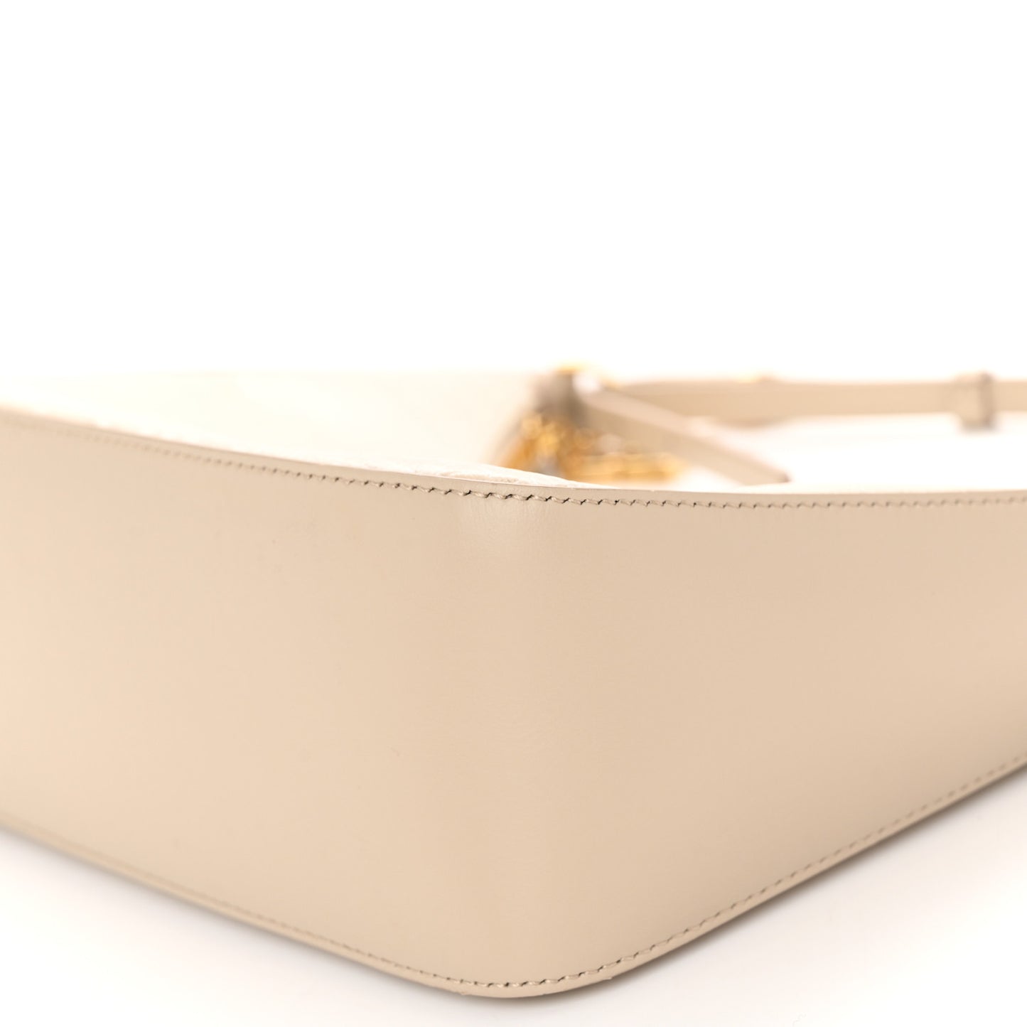 Coated Canvas Logo 4G Embossed Small Moon Cut Out Shoulder Bag Natural Beige