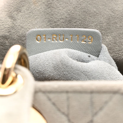 Christian Dior Velvet Mini Lady Dior Gray 7 of 11