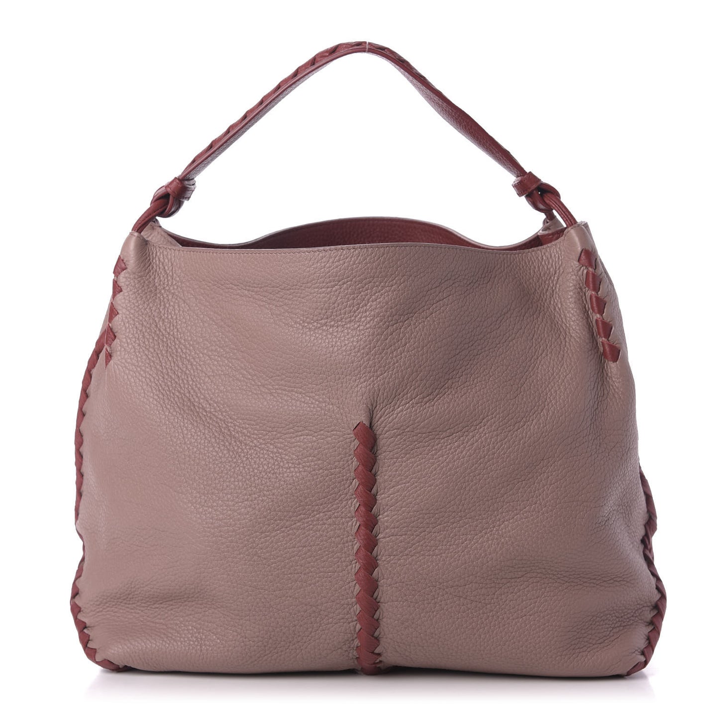 Cervo Lavato Deerskin Hobo Deco Rose Baccarra Rose