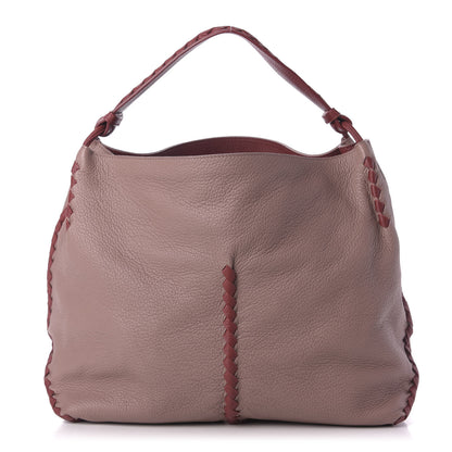 Bottega Veneta Cervo Lavato Deerskin Hobo Deco Rose Baccarra Rose 1 of 9