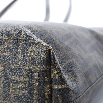 Fendi Zucca Spalmati Small Roll Tote Tobacco Fuxia 21 of 22